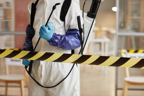 Professional Biohazard Cleanup technician working in Highland Park, MI